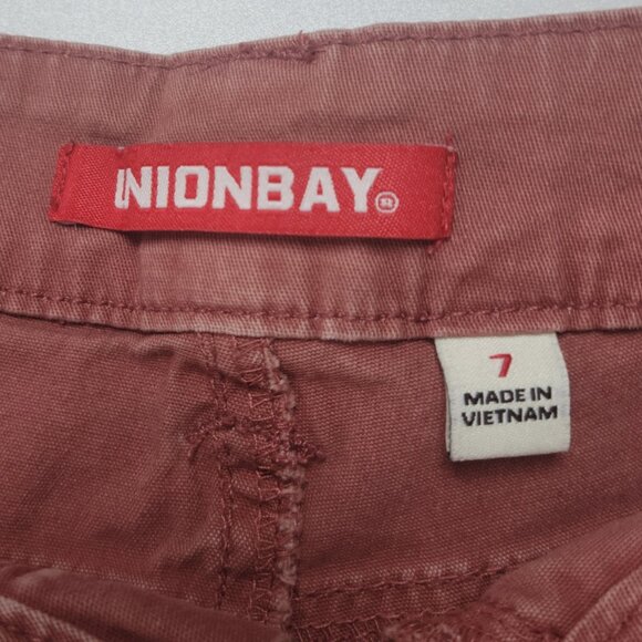 Unionbay Cotton Blend Cargo Shorts Size 7 - Picture 4 of 11